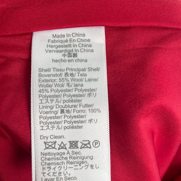 J Crew Red Plaid Mini Skirt Size 8 Lined Wool Blend - Picture 5 of 6